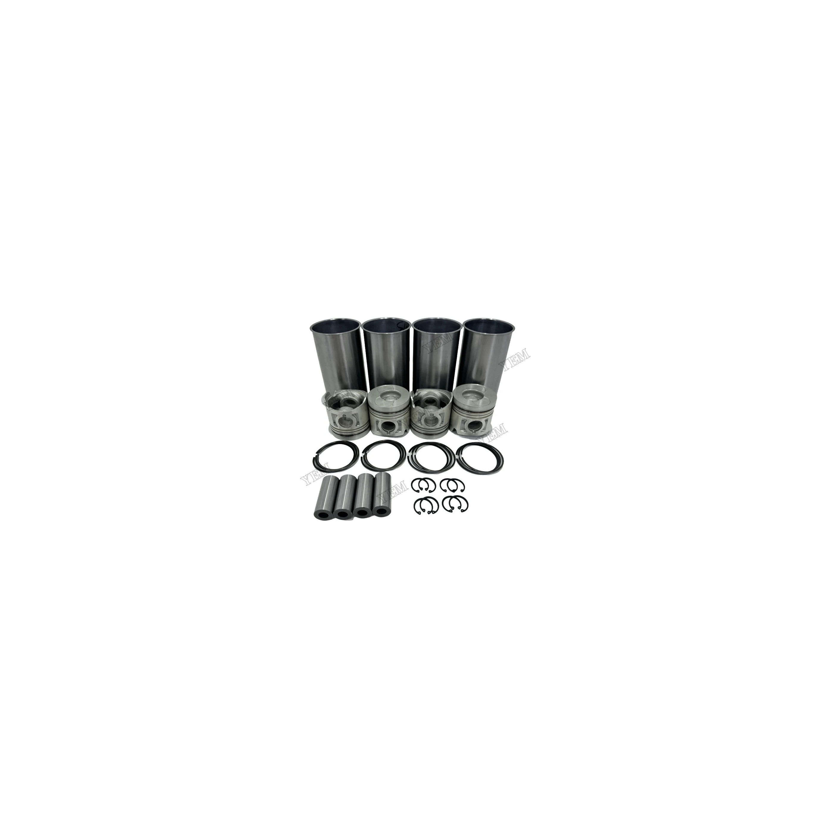 Cylinder Liner Kit Compatible for Isuzu 4JB1 Industrial Engine Parts