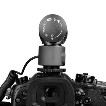 COMICA CVM-V20 Cardioid Polar Pattern Condenser Shotgun Video Microphone on Camera Mic for DSLR Cameras Smartphones detail image