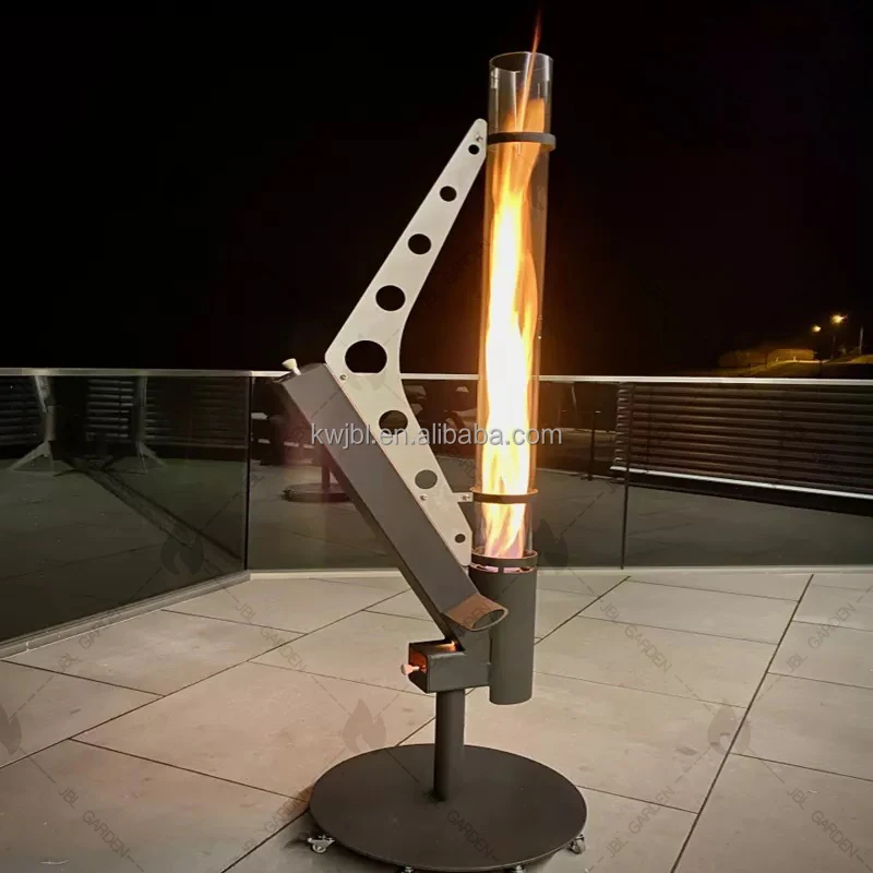 Pellet Torch Fire Tube Rocket Stove with Glass Tube