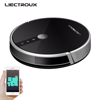 LIECTROUX C30B Hot-Selling Remote Control Long Time Lasting Double Roller Brush Voice Navigation Carpet Dry Wet Robot Cleaner