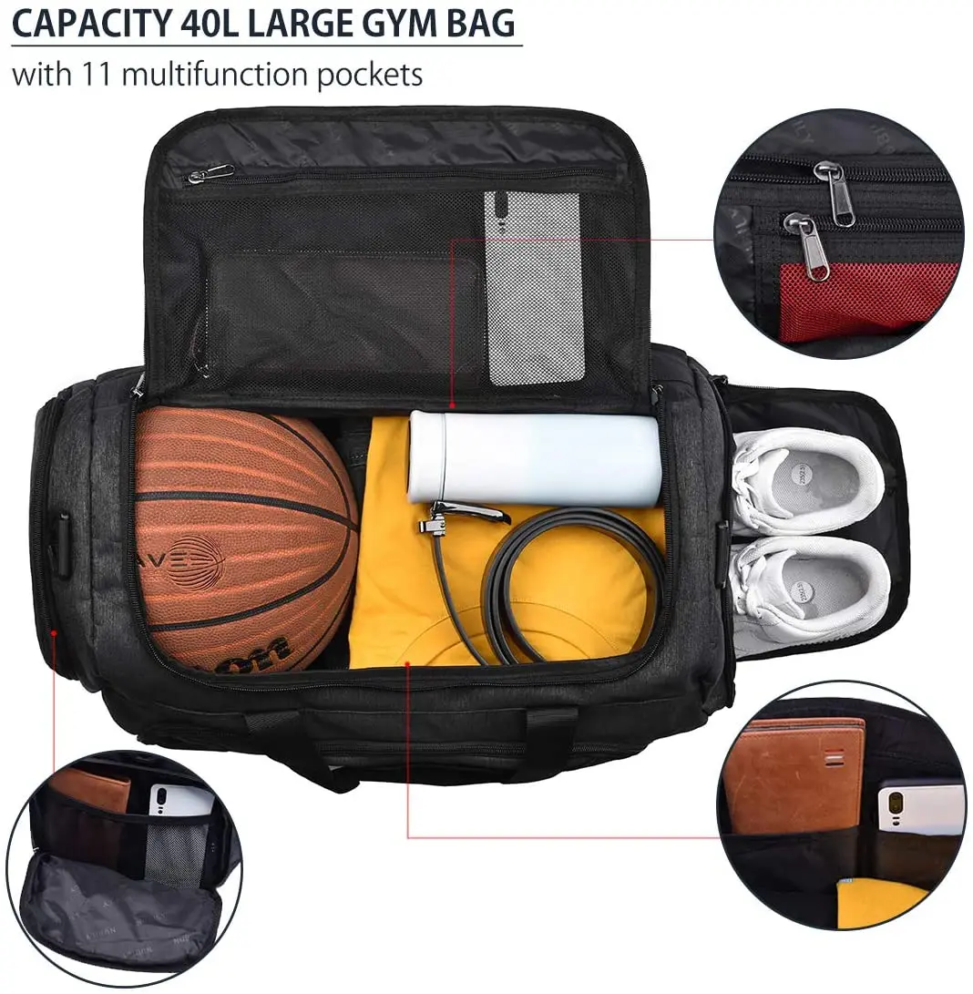 Duffel Bag Travel Fashion Leisure Custom Print Logo Gym Duffel Bag Sports Travel Bag