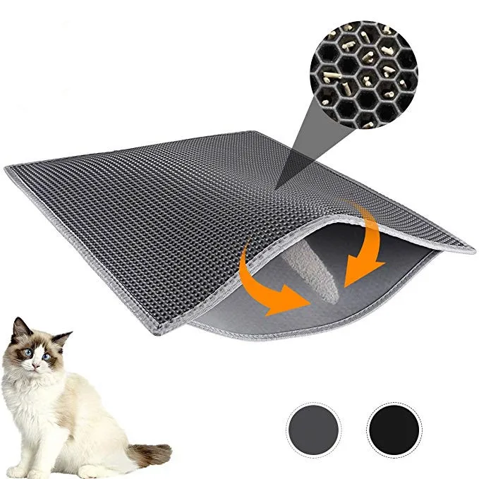 2 layer sifting cat litter mat