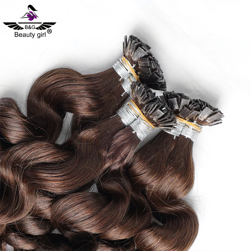 Thin Hair Solution Raw U Tip Keratin Bonded Human Hair Extensions