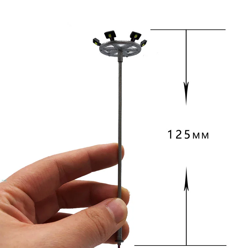 1:87 HO 100 весы 3V 12V светодиодные фонари таблица песка здания спортивные тканая квадратная декоративная лампа для Модель поезда железнодорожный раскладка клавиатуры