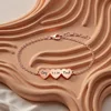 3 lettere d'amore in oro rosa