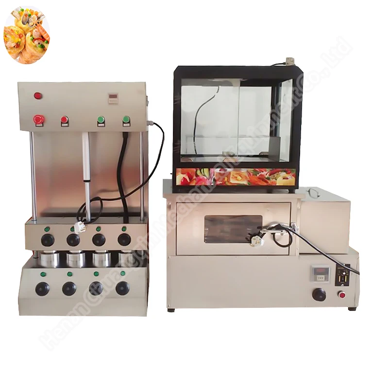 Cone Pizza Maker Forming Moulding Machine Automatic Pizza Cone Oven Machine Corn Tortilla Making Machine for Sale