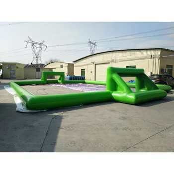 Customized outdoor amusement equipment large inflatable football field, pvc inflatable football field.