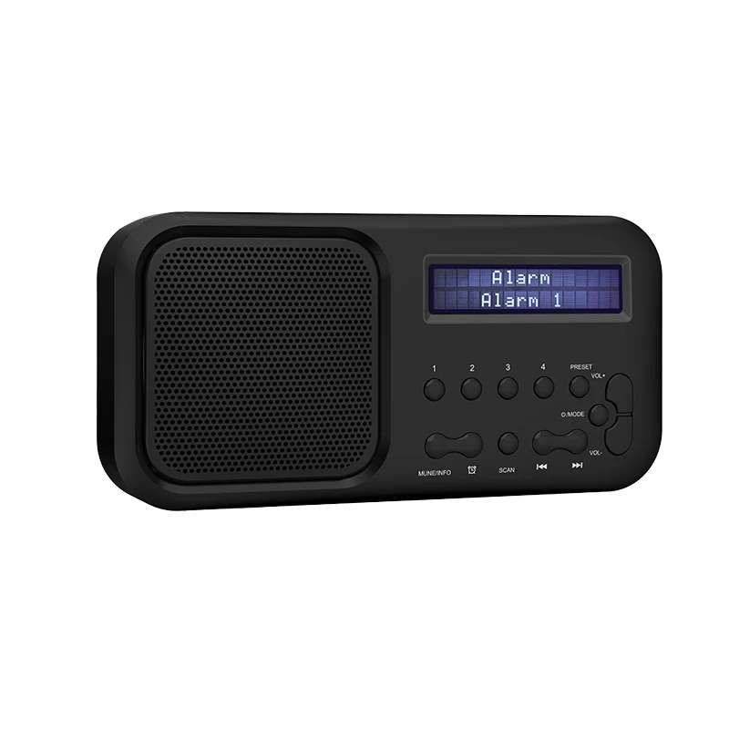 Battery Powered AM/FM Pocket Portable Radio Emergency LED Flashlight DAB+ FM Radio With LCD Display DAB Radio