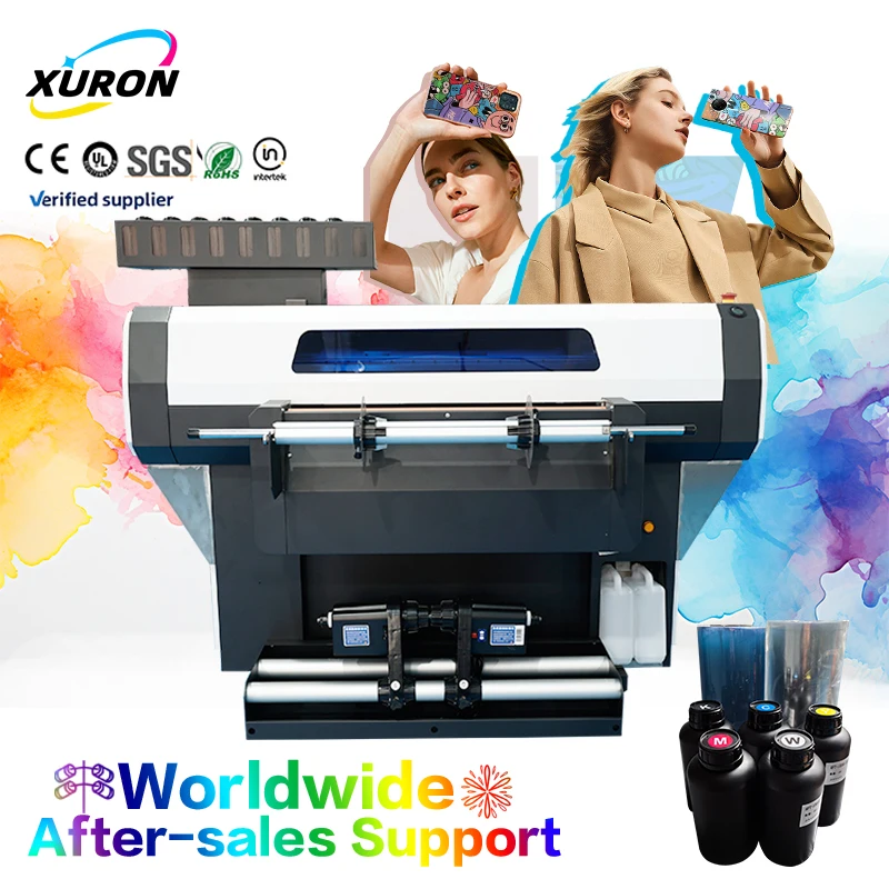 Xurong Premier Manufacturing Vendor's New Fully Automatic Roll-to-Roll UV DTF Transfer Printer 300mm & 600mm Print Dimensions