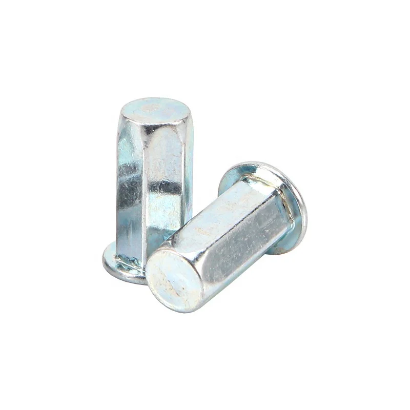 M4 M5 M6 M8 M10 Zinc Plated Flat Head Full Hex Body Close End Rivet