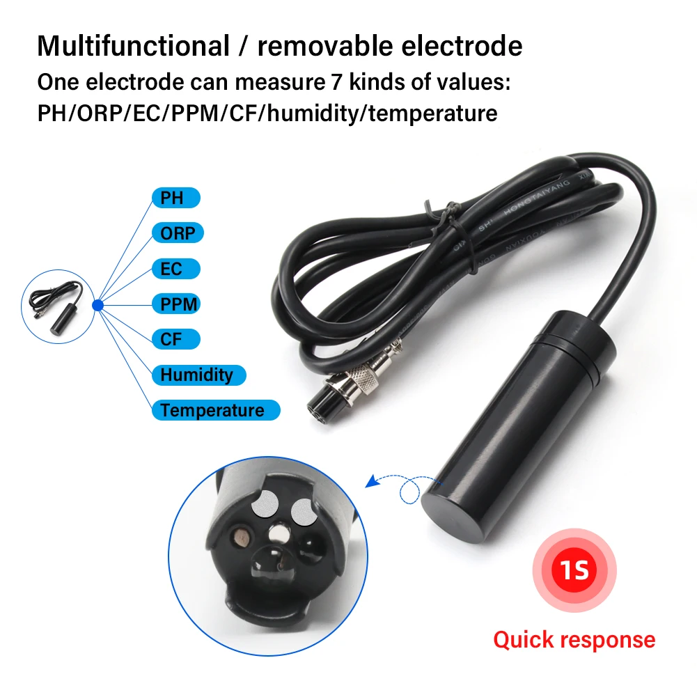 Wi-Fi-тестер с приложением Tuya Online, PH-тестер, PH.EC.ORP.TDS.RH %.CF.