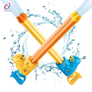 Chengji Plastic Pump Water Spray Toys Gun Cannon Kids Summer Beach Pool Outdoor Playing High Pressure 4 Tube Water Gun