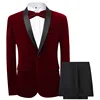 Red Velvet big and tall mens tailored suits