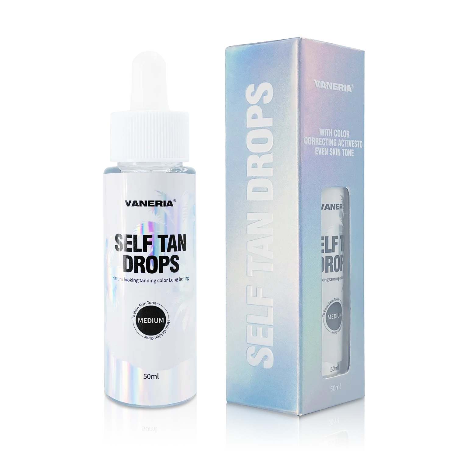 Vaneria Sunless загар капли частная марка пользовательская бронзовая комнатная самозагаряющаяся масляная сыворотка питательные самозагаряющиеся