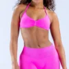 Sling bra bright purple red bright purple red shorts