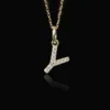 Y-shaped moissanite necklace