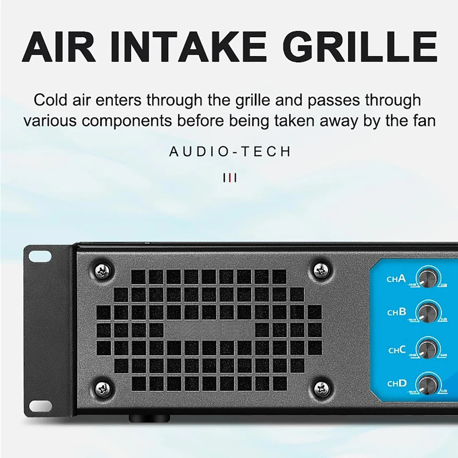 Church Amplifier Rack Powerful 600W Amplifier - Ideal for KTV, Church, and Clubs