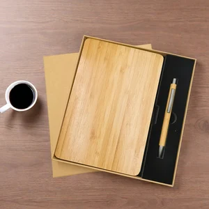 Customizable A5 Notebook Pen Set Eco-Friendly Wholesale Portable Office Corporate Gift with Gift Box for Business Promotion