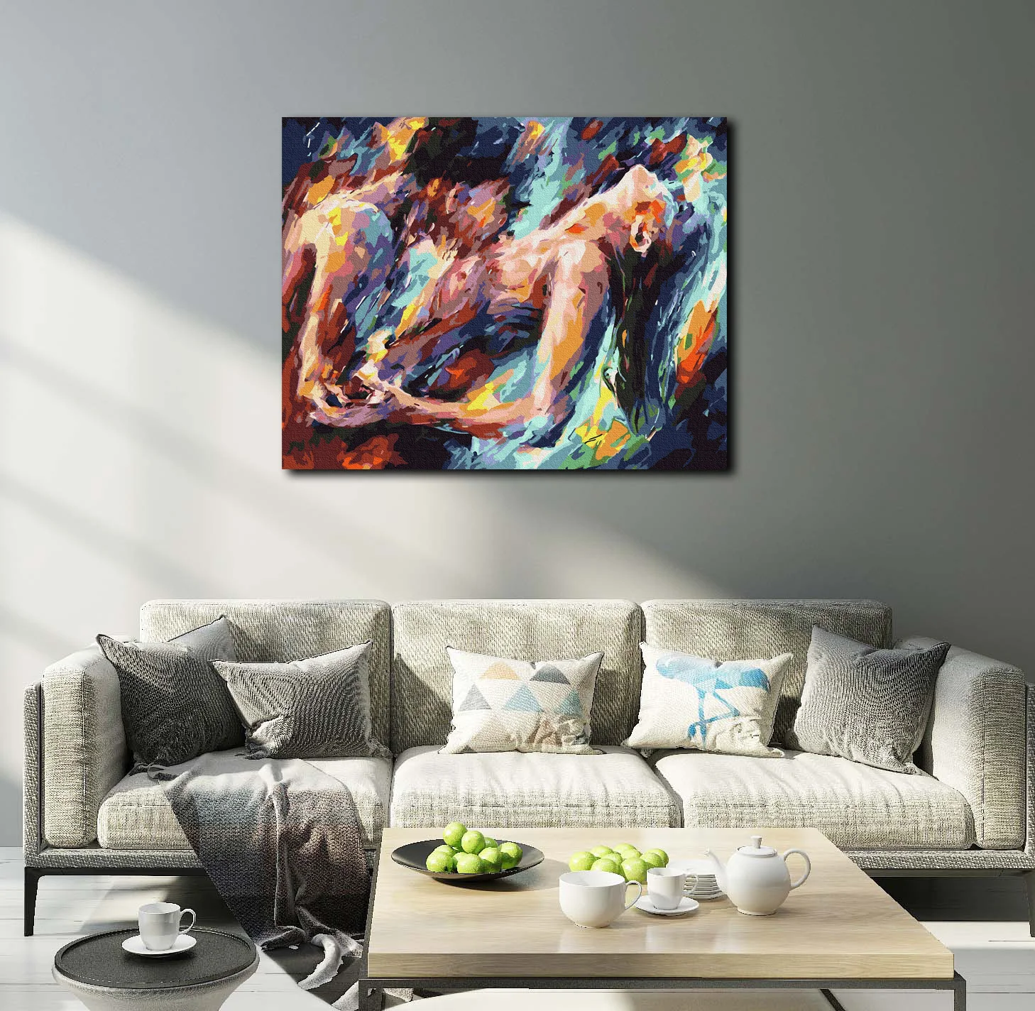 Fashion Abstract Lovers' Painting Decoration Painting For Adult Couples ...