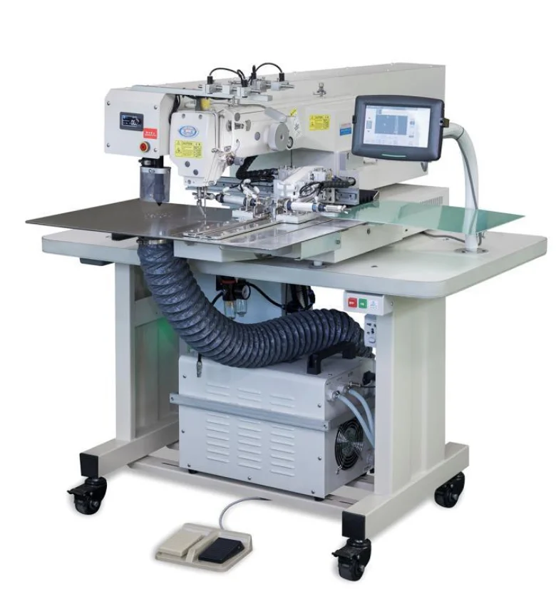 QS-3020-MW Pattern Template Machine T Shirt Placket Front Sewing Machine Polo Shirt Front Closing Sewing Machine