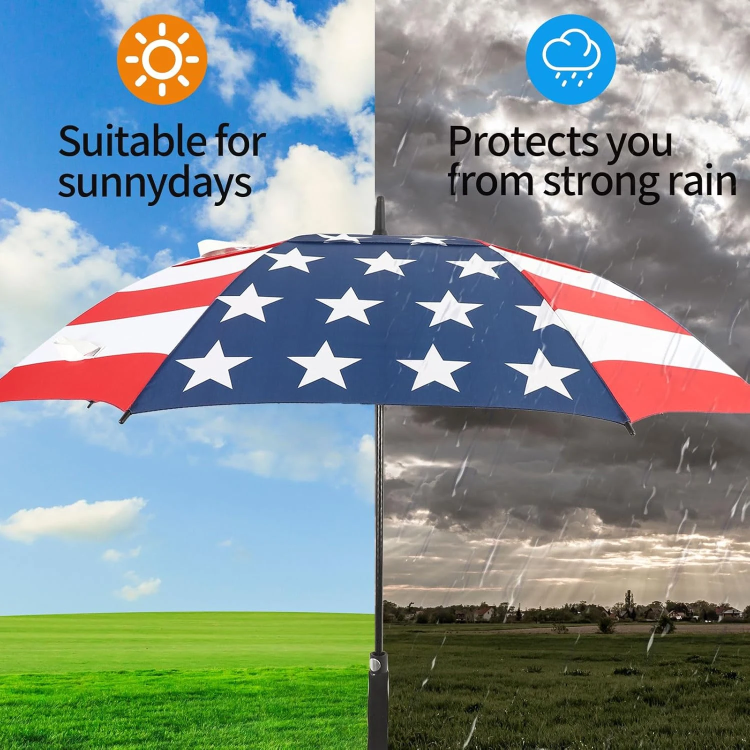 american flag patio umbrella Hot-Z Golf USA 62