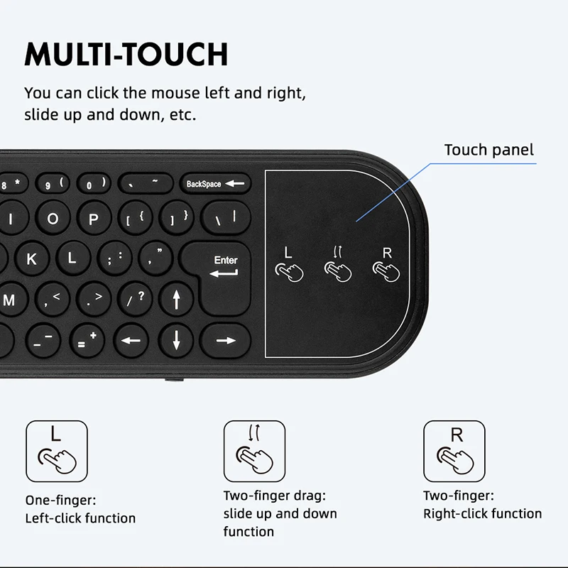 Telecomando Air Mouse MX3 Con Tastiera Retroilluminata E Wi-Fi 2.4G Per TV Box Android E PC