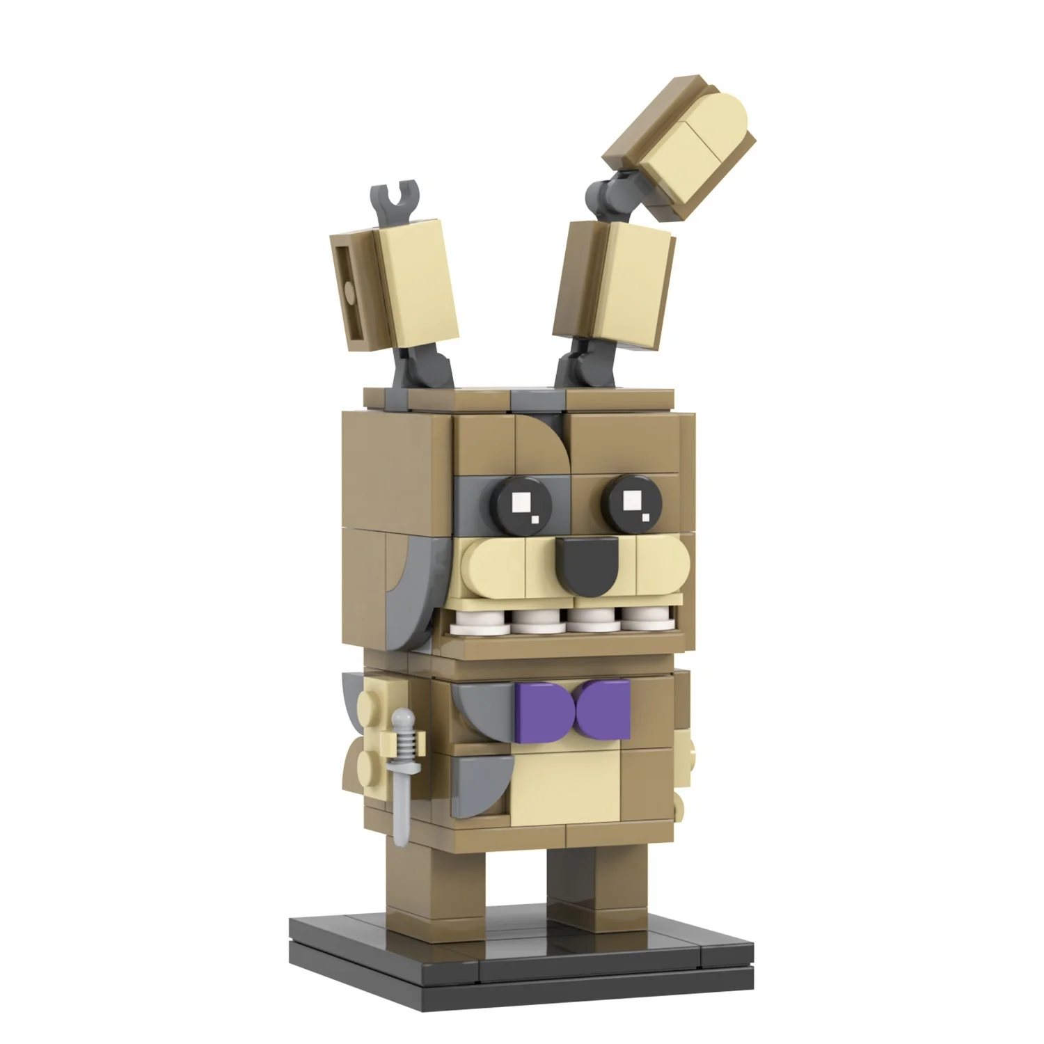 Custmozied Anime Figure FNAF Springtrap Brick Head Mini Toys Building Bricks Sets Figures Promotional Toys 5 Nights at Freddy