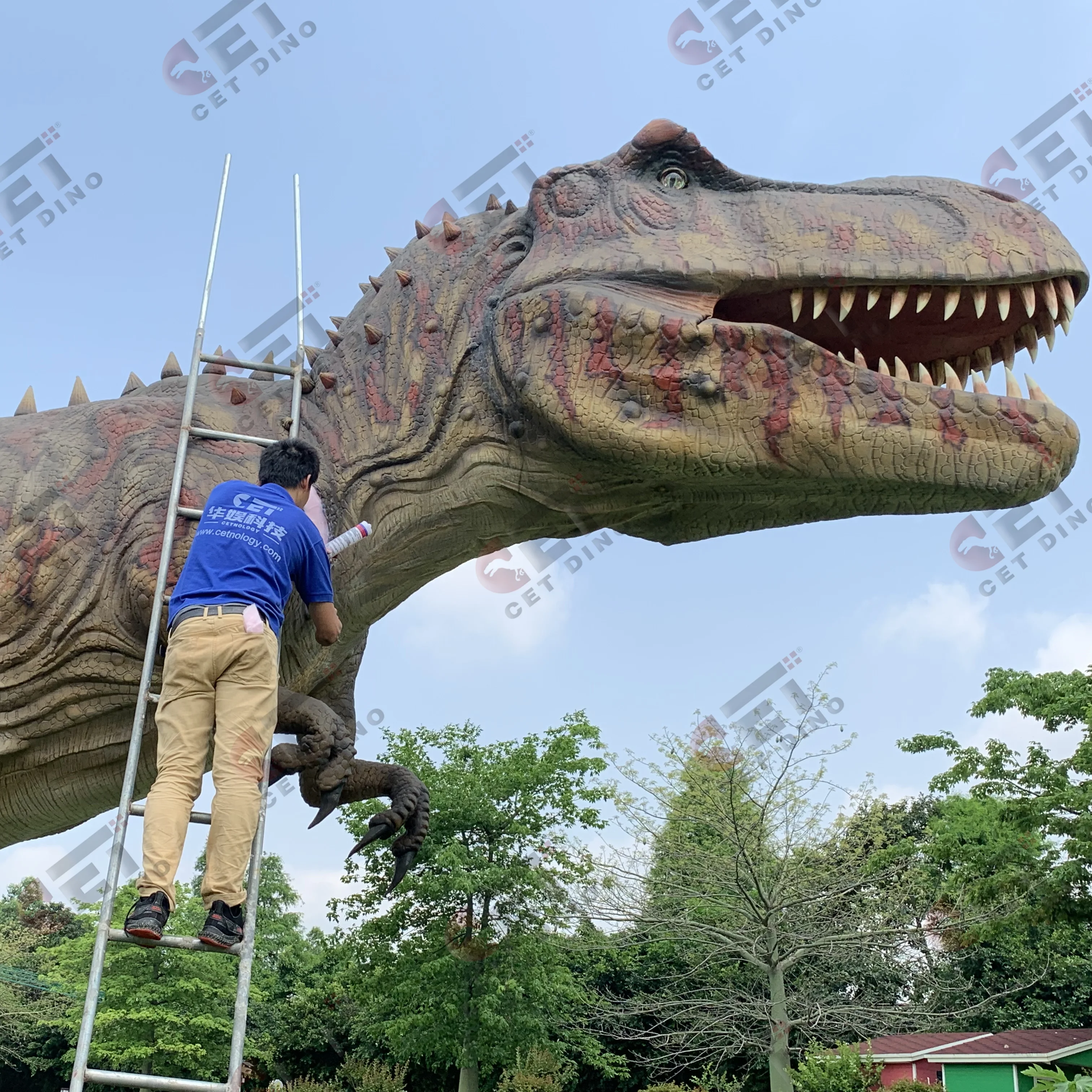 Parque Jurássico Qality Alta Animatronic Dinossauro Rei - China Animatronic Dinossauro  Rei e Dinossauro Rei preço