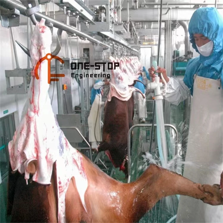 Hydraulic skin peeling machine cow slaughtering equipment