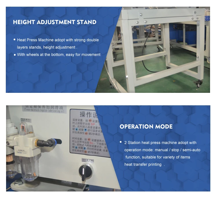 Semi-automatic 38x38 40x50 40*60 T Shirt Pneumatic Heat Press Machine with Heat Transfer Embossing Plate supplier