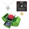 Fruit green (silver necklace + LOVE greeting card)