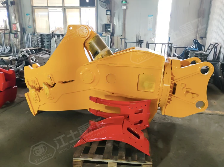 Excavator Crusher Attachment Construction Hydraulic Rotating Concrete ...