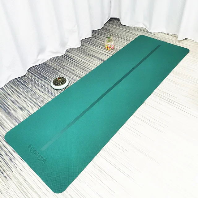 HUNLON Customized 183 x 61cm Eco Friendly Single and Double Color mat yoga TPE 6mm