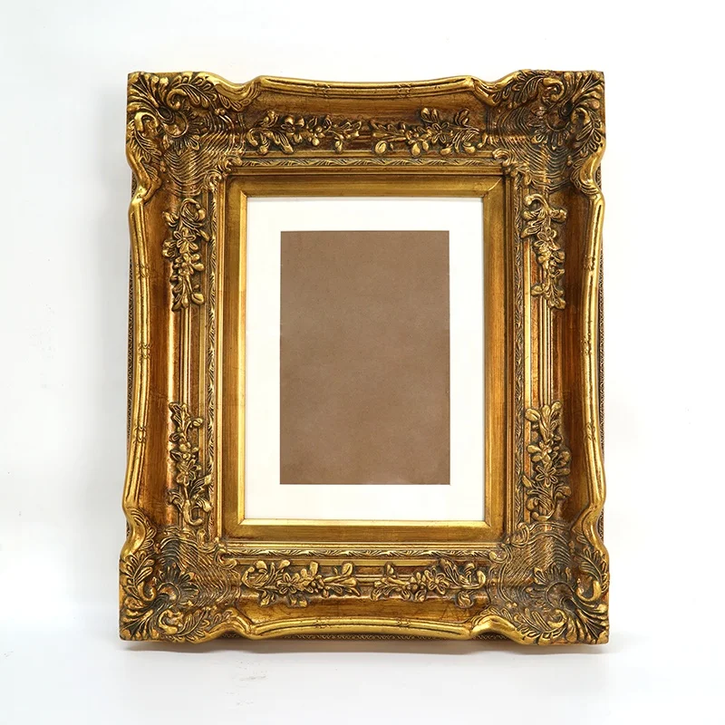  Gold Vintage Baroque Ornate Antique Picture Frames ~ Set of 3  Frames for 4 x 6 inch photos, ~ Perfect for Wedding Vacation Graduation Or  Any Milestone Photo