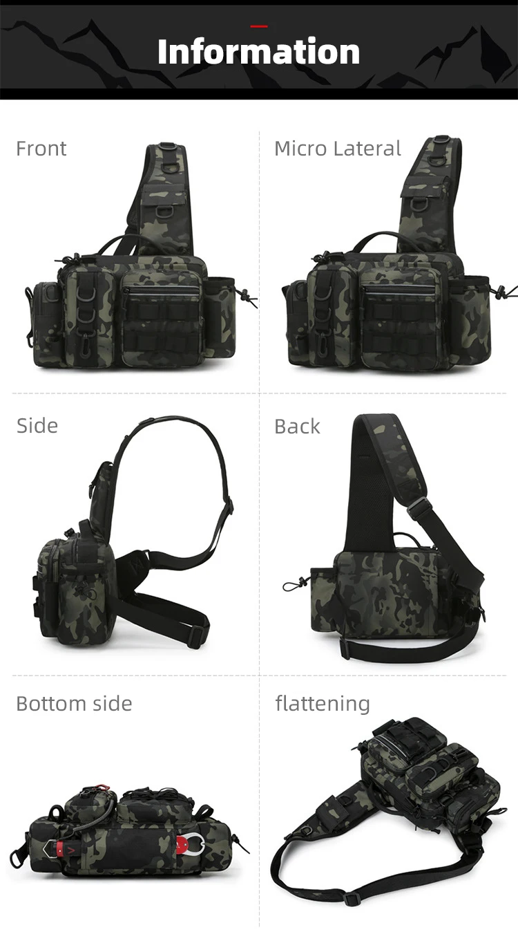 Tactical Outdoor Molle Sling Daypack Chest Bag