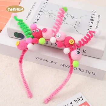 Yachen Wholesale Colorful Twisting Rod Birthday Headband Party Photo Funny Props Headwear for Girls Favor Party Decorations