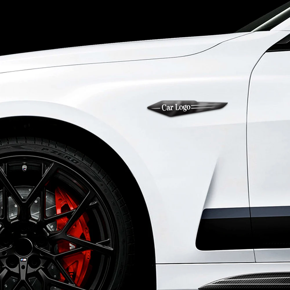 All Car Logo Car Sticker Decoration Aluminum Abs Auto Body Side Mirror