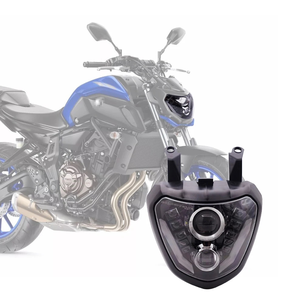 YAMAHA MT07用新型LEDヘッドライト DRL 2014-2017年モデル
