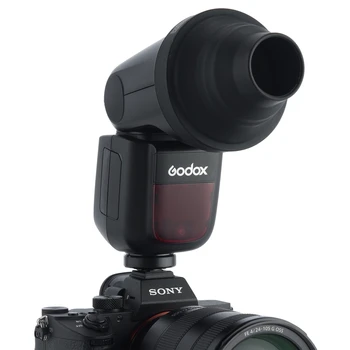 V1-S TTL Flash Speedlite 76WS GN92 2.4G High-Speed Round Head Camera Speedlight With Godox AK-R1 Accessories Kit detail image