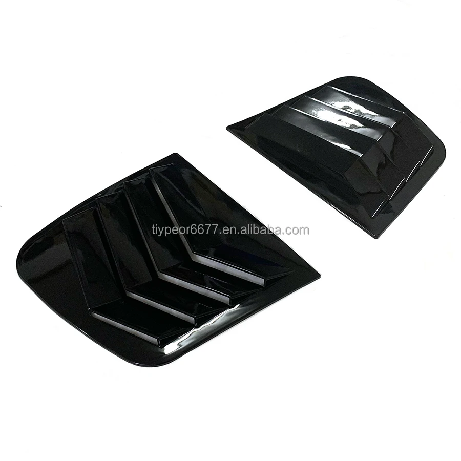 product window louvers for kia kx5 sportage 2015   2018 rear side window louvers air vent scoop shades cover blinds exterior accessories-4