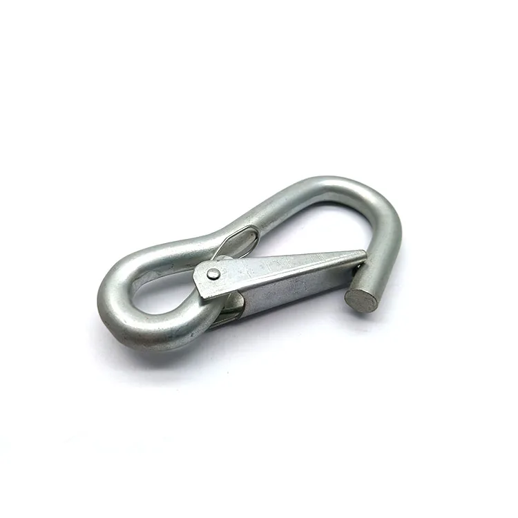 Carabiner Galvanized Steel Small Snap Hook Spring Hook Zinc Plated Safety Hook Rigging Hardware Ctr Carbine