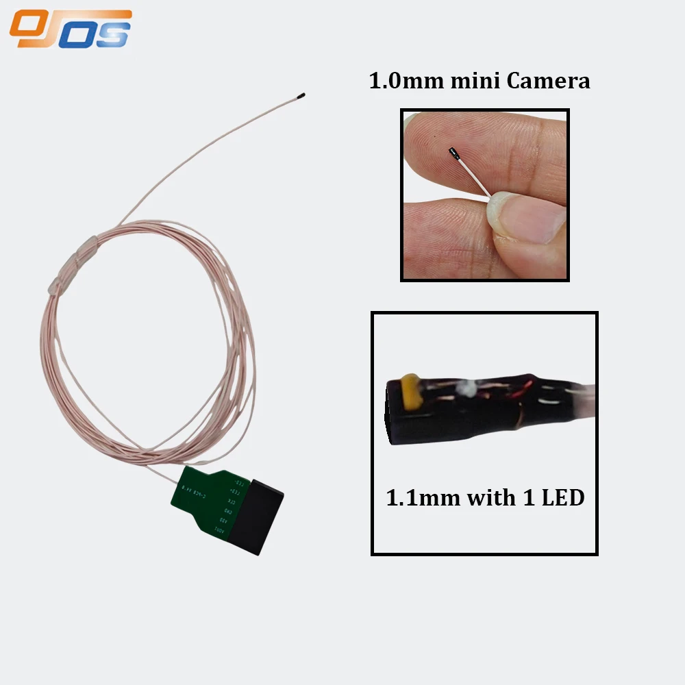 Mini Camera with 1.3mm Lens and 4 Leds - OVM6948 Module