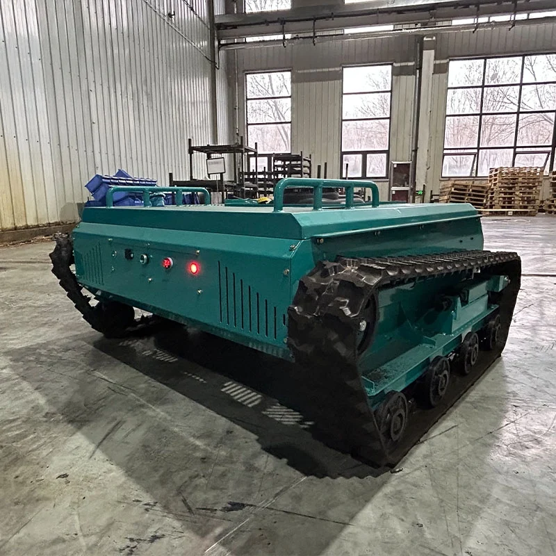 CE/EU/EPA Remote-controlled Tracked Lawn Mower Cutting Width 1000mm Longxin Engine One-key Start 6 Acres Per Hour Robotic Mower