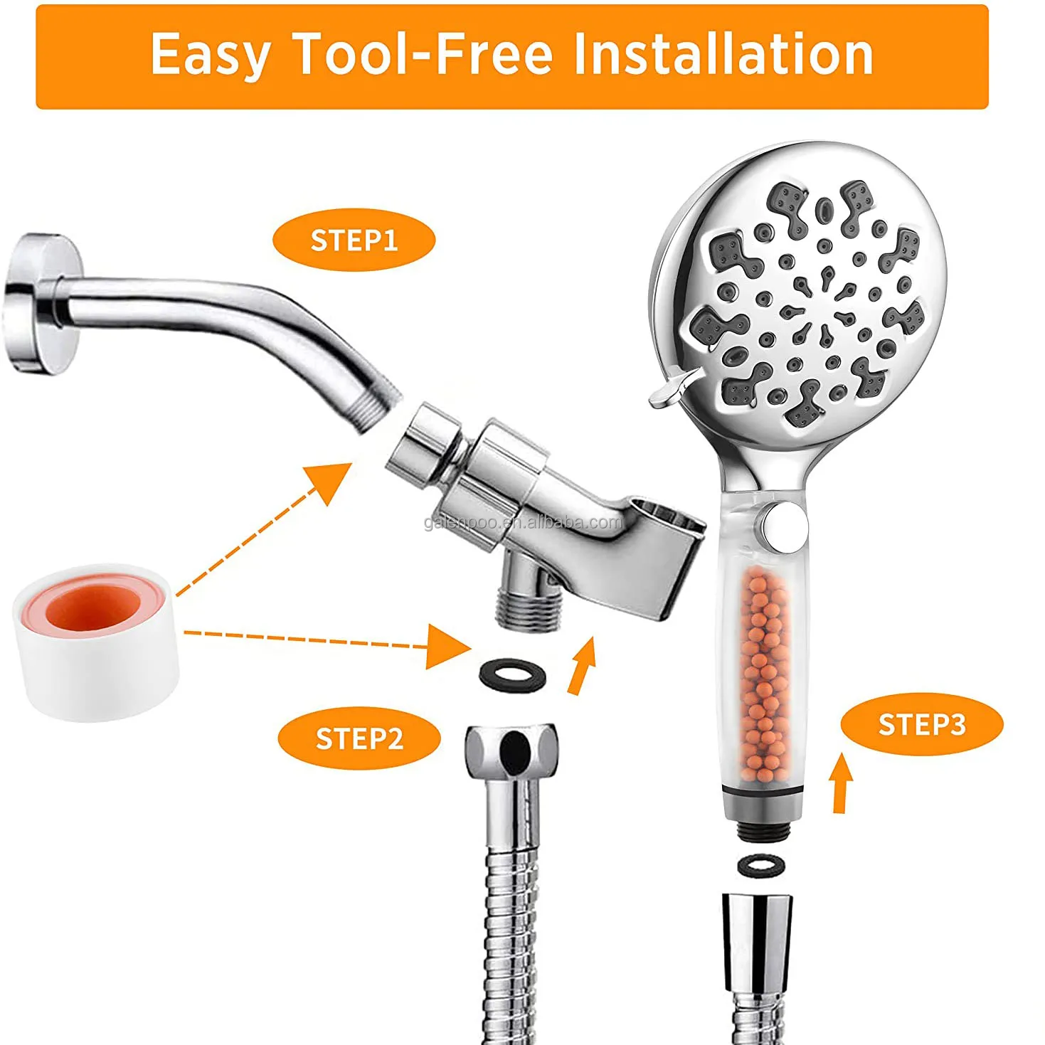 Ionic Shower Head Handheld Filter Shower Heads To Increase Pressure9