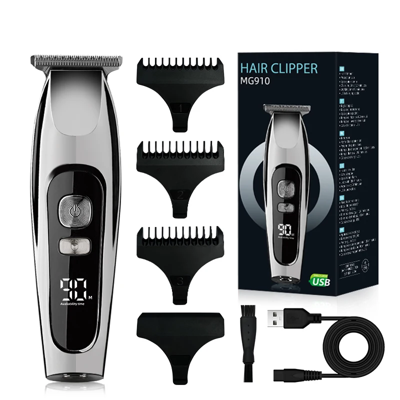 इंटेलिजेंट डिजिटल डिस्प्ले इलेक्ट्रिक शेवर, लंबे बैटरी जीवन के साथ, स्टेनलेस स्टील ब्लेड ट्रिमर, घर और बाहर आरवी उपयोग के लिए