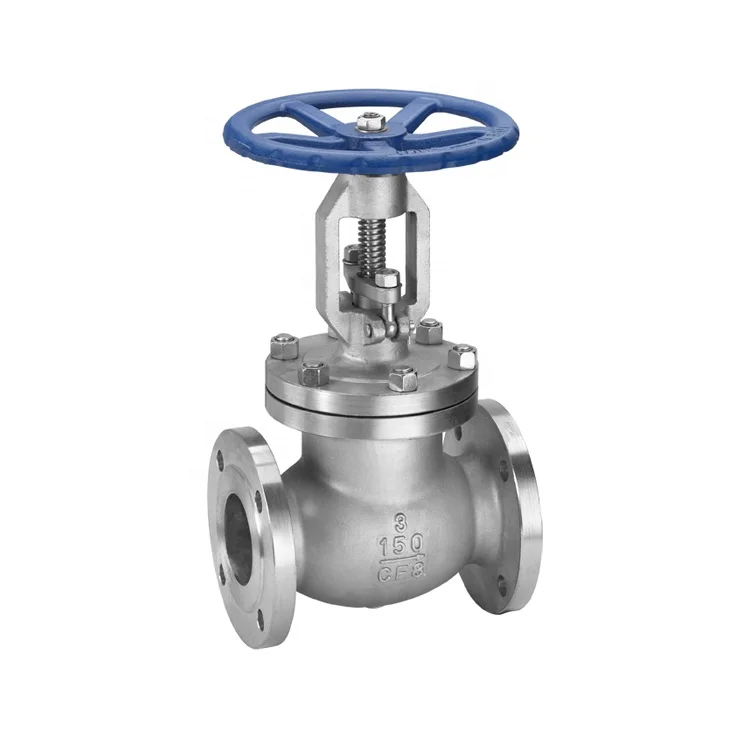 API598 150LB 300LB Cast Steel CF8 Stainless Steel Flange End Outside Screw Stem Globe Valve
