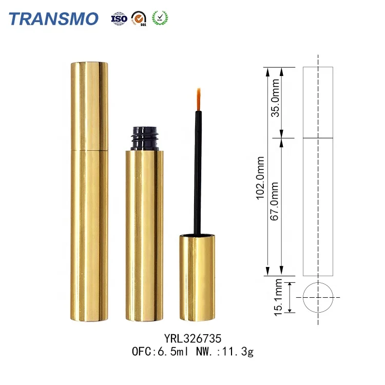 Aluminum Liquid Eyeliner Bottle 6.5ml Empty Eyelash Glue Packaging