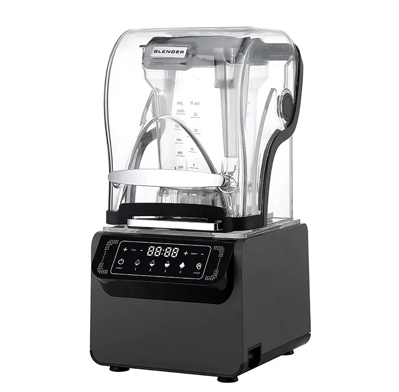 Высококачественный многофункциональный коммерческий блендер 2 л, 1800 Вт, высокоскоростная соковыжималка, блендер с низким уровнем шума, промышленный блендер