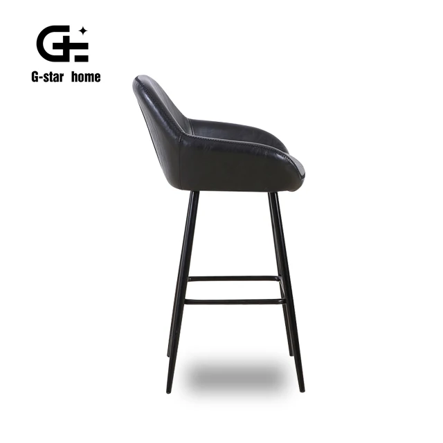 Роскошный стул высотой, деревянный современный высокий барный стул, дизайнерские барные стулья из воловьей кожи и металла, винтажная распродажа, деревенская кожа