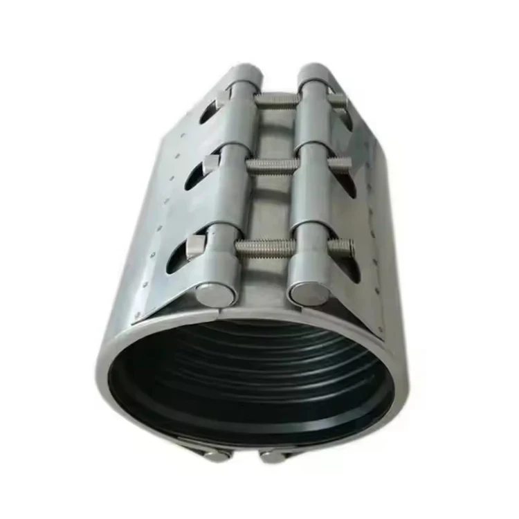 High Pressure Repair Clamp for CI DI PE PVC Pipelines SS304 Steel Plastic Inch Measurement System Leakage Water Protection